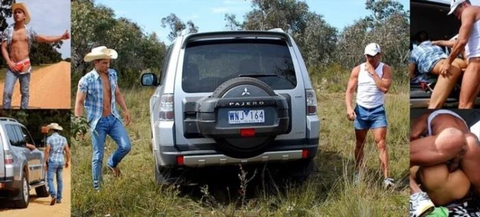 Fucking in the Australian Outback Chad Lucas and Troy Westons roadside hook up  [SD]