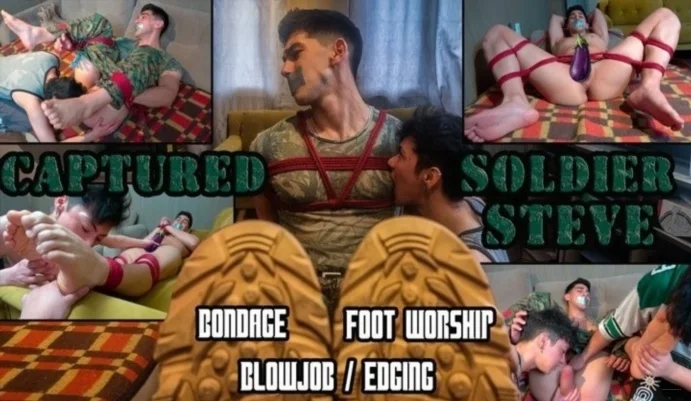 Captured Steve - Sexy Hunk Straight Soldier end being the BBC Str8CrushFeet.com [FullHD 1080p]