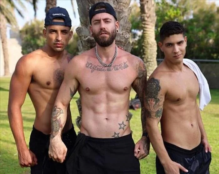Double fucked after his roller class - Bastian Karim, Rico Vega [HD 720p] Muscles, Masturbation