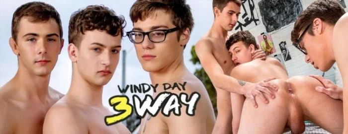 Windy Day 3way - Kody Knight, Bastian Hart [HD 720p] Group Sex, Threesome
