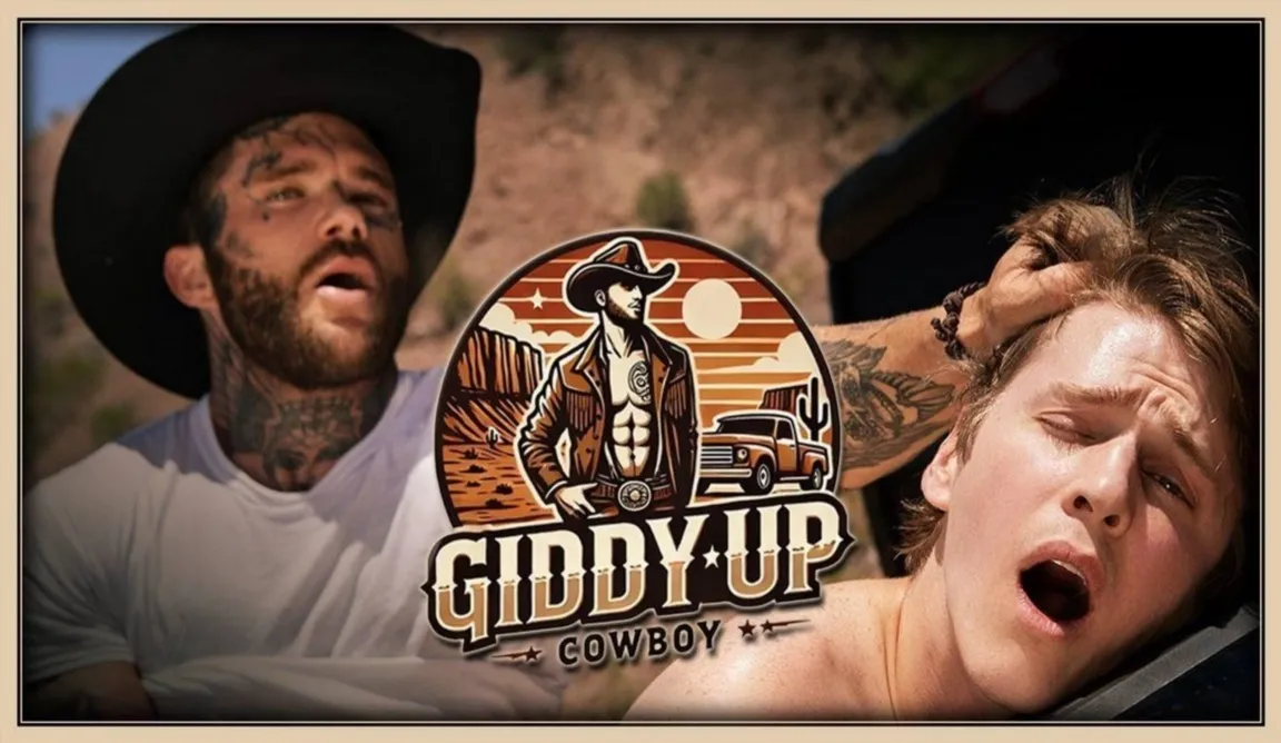 Giddy Up Cowboy - Joel Hart Breeds Sage Roux Outdoors - Gay Porn Video on GayFull