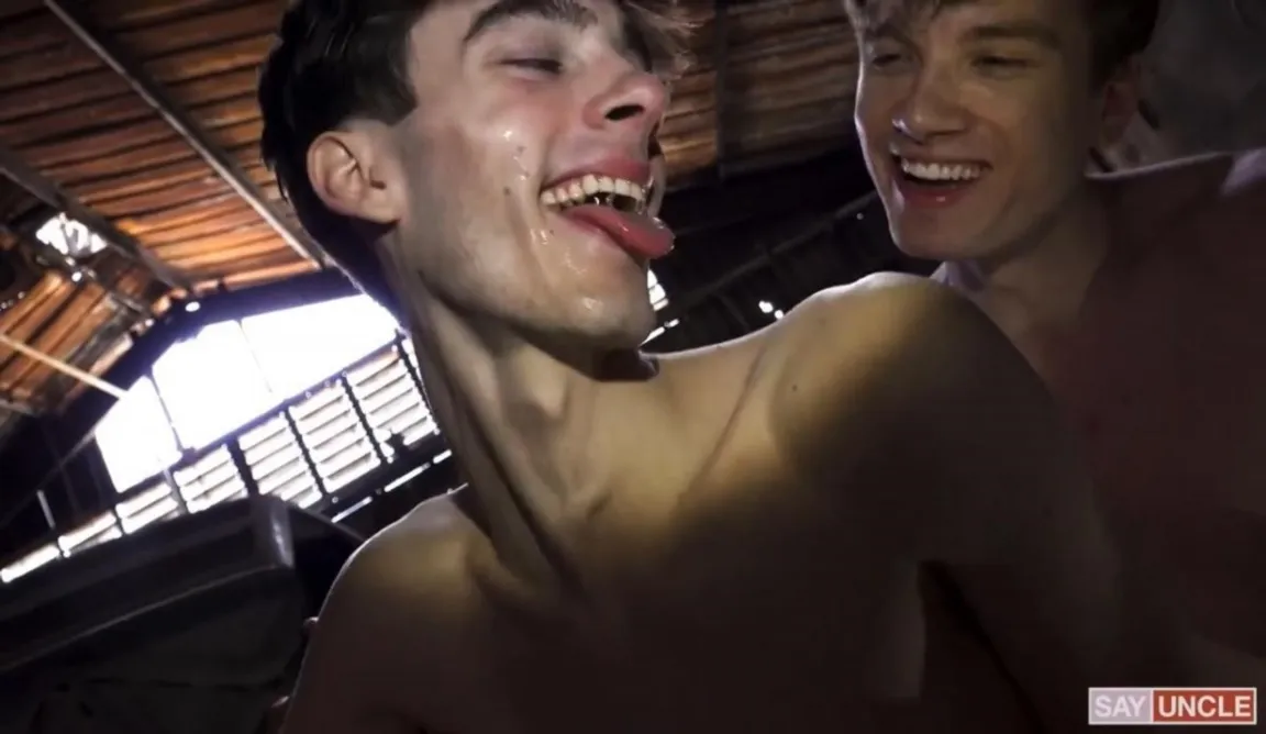 A Warehouse Tour Turns Into A Bareback Foursome - Gay Porn Video on GayFull