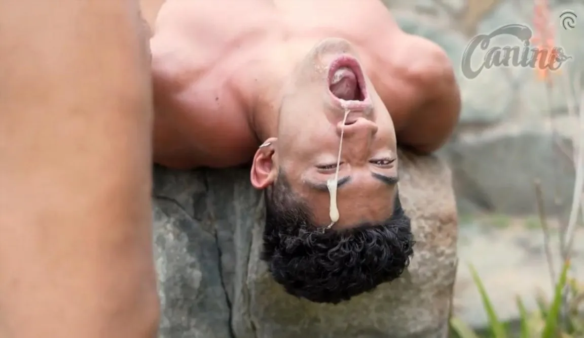 7 Minutes of Gagging: Five Studs Use One Insatiable Mouth - Gay Porn Video on GayFull